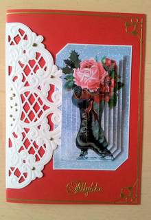 Christmas Bouquet in a Skate Boot by Ulla Skraedderdal