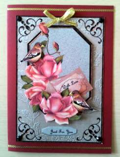 Birds and Roses by Ulla Skraedderdal