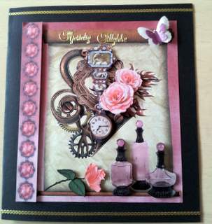 Steampunk Ladies Time Topper & Decoupage by Ulla Skraedderdal
