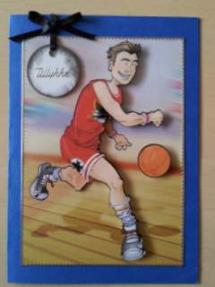 Basketball Dude A4 by Ulla Skraedderdal