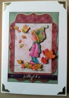 Vintage Autumn Leaves 5x7 by Ulla Skraedderdal