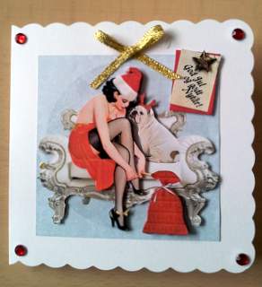 Miss Santa & Rudy All Dressed Up for Christmas by Ulla Skraedderdal