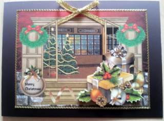 Window Christmas Presents by Ulla Skraedderdal