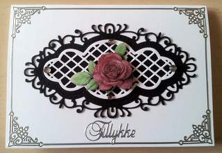 Hand Painted Rose Embellishments Large by Ulla Skraedderdal