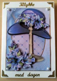 Gorgeous Hat with Wynter Lilies by Ulla Skraedderdal