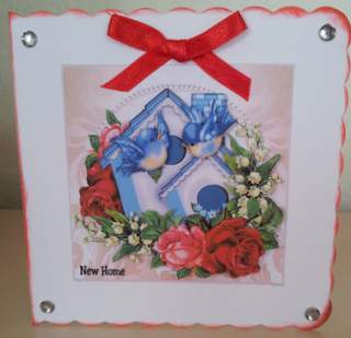 New Home Vintage Roses&birdhouse by Ulla Skraedderdal