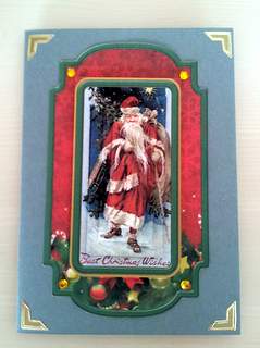 2 Vintage Santa Toppers 3 by Ulla Skraedderdal