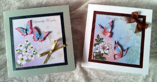 Flowers and Butterflies Quick Cards 2 by Ulla Skraedderdal