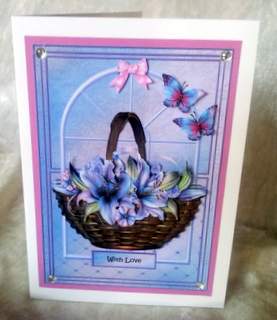 Flower Basket Window by Ulla Skraedderdal