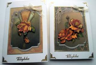 Toppers Duo - Flame Roses by Ulla Skraedderdal