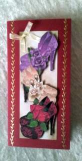 Large Dl Fabulous Diva Shoes & Roses by Ulla Skraedderdal