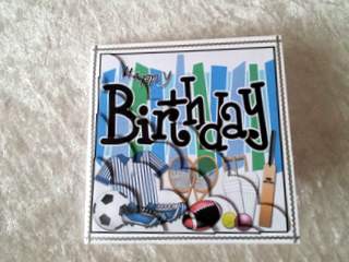 8 x 8 Birthday Sports and Games Scalloped Corner Kit by Ulla Skraedderdal