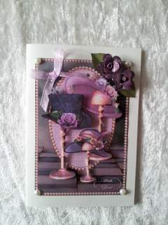 Vintage Hats in Pearl Frame by Ulla Skraedderdal