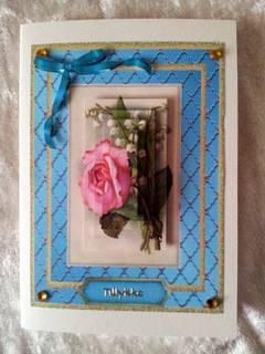 Lovely Pyramid Rose and Lily of the Valley by Ulla Skraedderdal