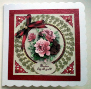 Red and Pink Vintage Roses by Ulla Skraedderdal