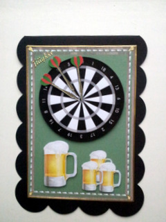 Darts and a Pint of Beer by Ulla Skraedderdal