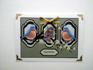 Panels with Birds by Ulla Skraedderdal