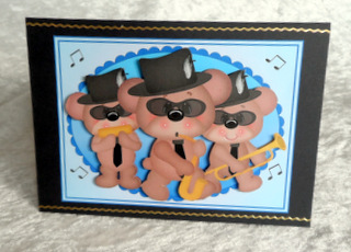 Blues Bears by Ulla Skraedderdal