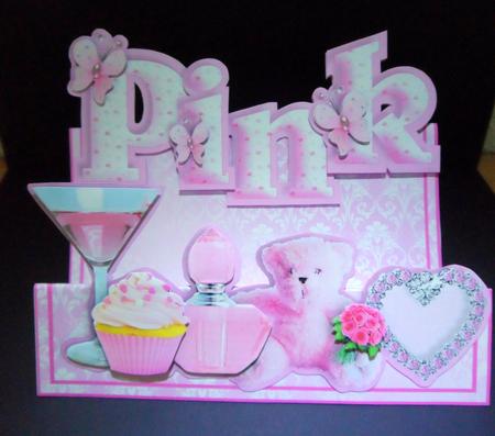 Words & Pictures Stepper Mini-kit - Pink by Ulla Skraedderdal