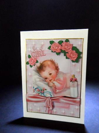 Sleeptight Little One Baby Girl Sleeping A4 by Ulla Skraedderdal