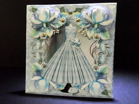 Ball Gown and Bleu Roses by Ulla Skraedderdal