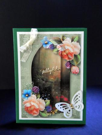 Arched Scene Stacker - English Roses by Ulla Skraedderdal