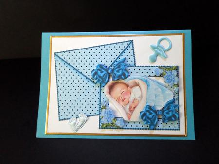 Sweet Dreams Baby Boy on Card & Envelope by Ulla Skraedderdal