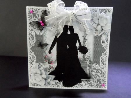Black and White Wedding Topper by Ulla Skraedderdal