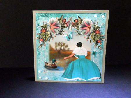 1950's Style Feeding the Ducks Topper by Ulla Skraedderdal