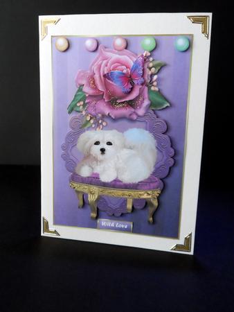 Birthday Girl Cute Doggie by Ulla Skraedderdal