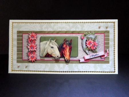 Pretty Horses Dl Card by Ulla Skraedderdal