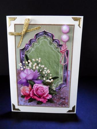 Classic Roses in Pink & Pearls by Ulla Skraedderdal