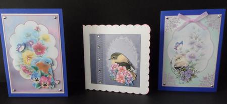 Flowers & Birds Toppers ~2 by Ulla Skraedderdal