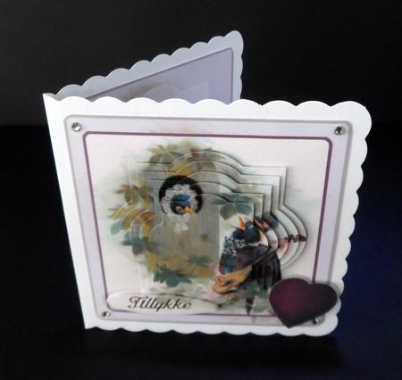 Blackbird Singing a Song of Love, for Easel Card by Ulla Skraedderdal