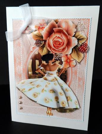 Beautiful Peach Rose by Ulla Skraedderdal