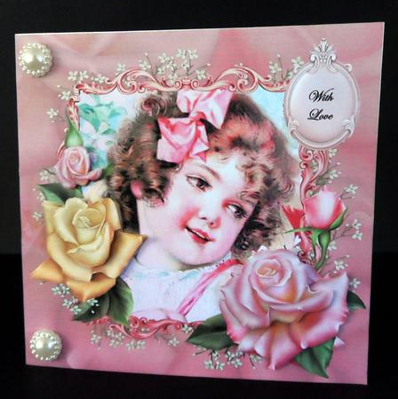 Edwardian Roses& Vintage Girl by Ulla Skraedderdal