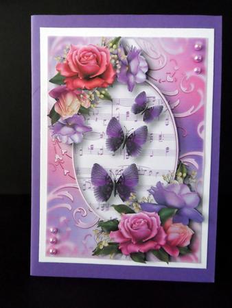 Butterfly Trio and Belle Roses by Ulla Skraedderdal