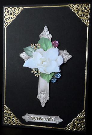 Cross & Camelias by Ulla Skraedderdal