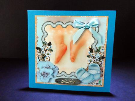 Vintage New Baby Boy by Ulla Skraedderdal