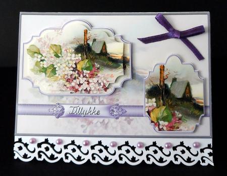 Sunset in the Wood Card with Panel Toppers by Ulla Skraedderdal