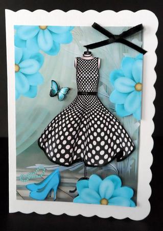 Black & White Polka Dot Dress by Ulla Skraedderdal