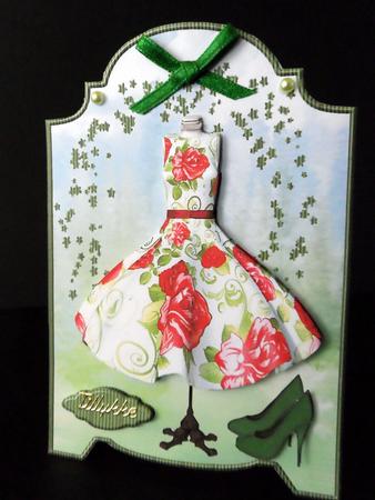 Screen Card Dress & Shoes by Ulla Skraedderdal