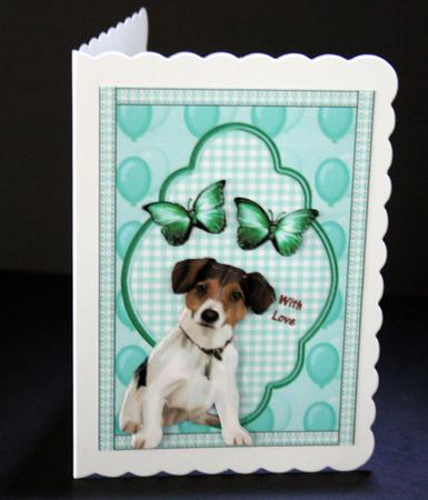 Cute Doggie with Love by Ulla Skraedderdal