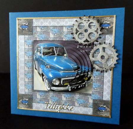 Blue Volvo 444 by Ulla Skraedderdal