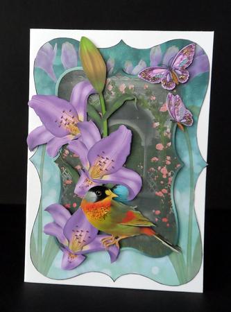 Summer Breeze Bracket Shaped Card Kit by Ulla Skraedderdal