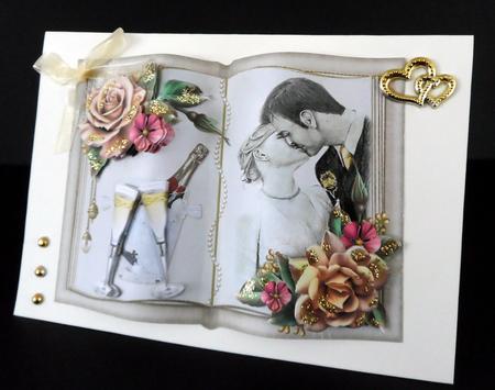 Open Book Anniversary Topper by Ulla Skraedderdal