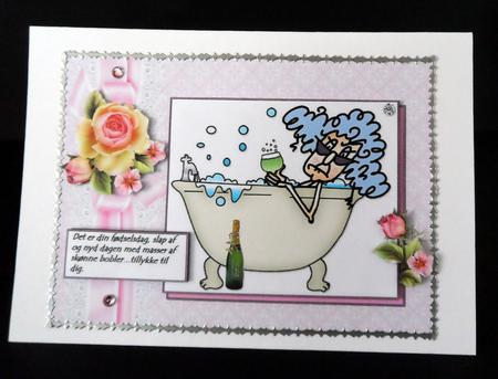 Stella Love Her Bubbles Quick Card by Ulla Skraedderdal