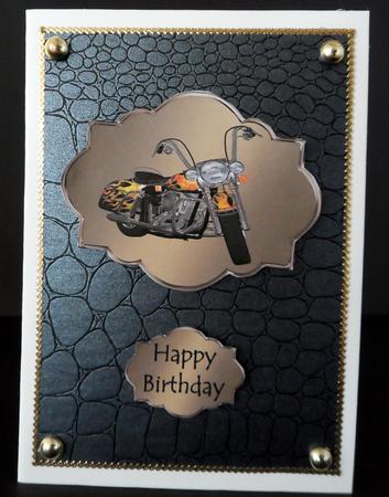 3 x Harley Motorcycle Toppers by Ulla Skraedderdal