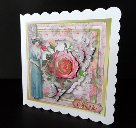 Lovely Vintage Roses Lady  by Ulla Skraedderdal