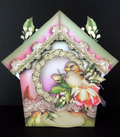 Beautiful Vintage Bird House by Ulla Skraedderdal